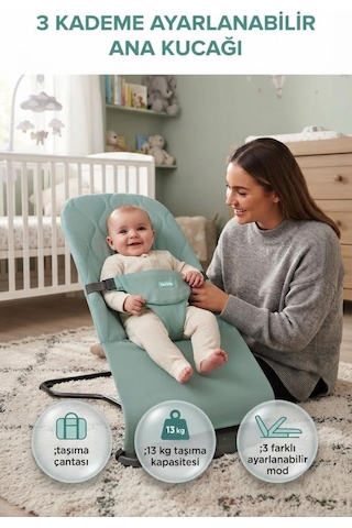 Ergonomik Doğal Sallanır 3 Modlu Bebek Ana Kucağı Ve Çocuk Koltuğu 0-2 Yaş / 13 Kg'a Kadar