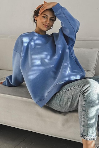 Mavi Bisiklet Yaka Basic Sweatshirt Mg1559 Mavi