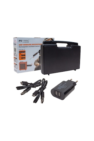 Ayt Magicvoice Mv-19593 Gitar Xlr Tip Kablosuz Enstrüman Mikrofonu Üçlü Set Müzik Aleti Kablosuza Çevirici Verici