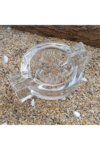 Akra Yuvarlak 2 Li Cam Puro ve Sigara Küllüğü Küllük Ht39