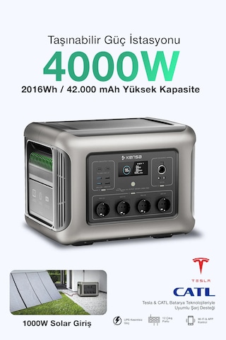 Taşınabilir Güç İstasyonu 4000 Watt