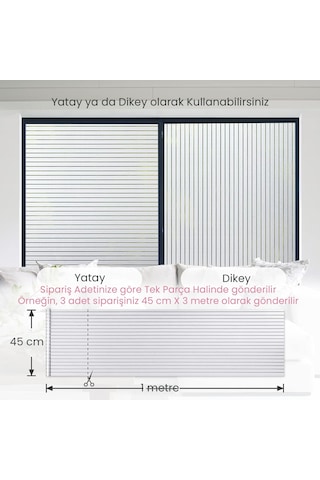 Technosmart 45cmx100cm Buzlu Desenli Cam Kaplama Filmi Statik Duşa Kabin Ofis Dekorasyon Folyo