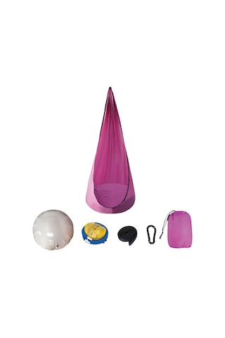 Yelangezu 140x70cm Hamak Sandalye Bahçe Arka Bahçe Çocuk Şişme Yastık İle Asılı Salıncak Sandalye - Pembe Diğer