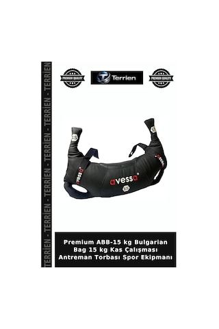 Premium Abb-15 Kg Bulgarian Bag 15 Kg Kas Çalışması Antreman Torbası Spor Ekipmanı Çok Renkli