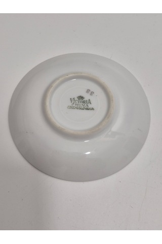 Victoria Porselen Kahve Fincan Tabağı 10cm Çok Renkli