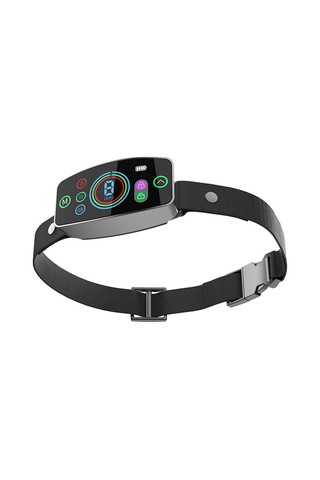 Geeroyoo Suya Dayanıklı Akıllı Köpek Eğitim Tasması: 8 Seviyeli Titreşim Ve Ses İle Havlama Kontrolü, Renkli Ekran, Tüm Köpekler İçin Uygun Siyah