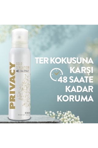 Privacy Woman Gold Sensation Kadın Deodorant 6 x 150 ML