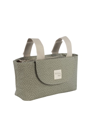 Walking Mum Poppy Bebek Arabası Puantiyeli Organizer Çanta Moss Yeşil