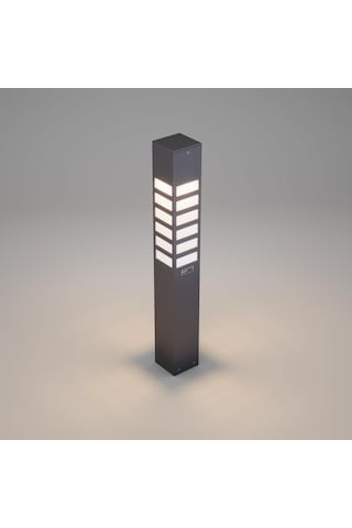 Vilorita 75 Cm Alüminyum Bahçe Aydınlatması Bollard Pleksi Difüzörlü Modern Yürüyüş Yolu Lambası, 3000k Işık Sıcaklığı, Elektrostatik Toz Boyalı Dış Mekan Aydınlatma Direği Sku: Smgstk308df05227