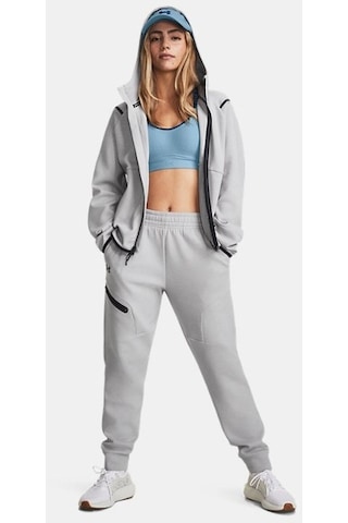 Kadın Ua Unstoppable Fleece Eşofman Altı 1379846-011 Gri - Siyah