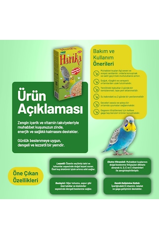 Harika Muhabbet Kuşu Yemi - 20 Adet