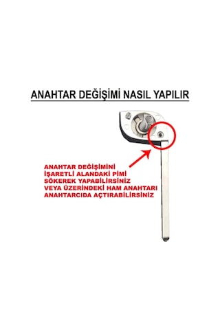 Opel Astra J - Insignia - Corsa E 2 Buton Anahtar Kabı