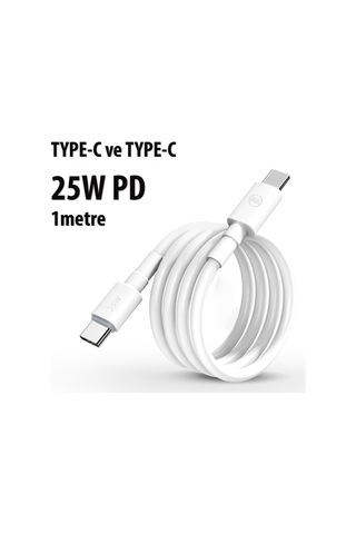Samsung Uyumlu M15 M23 M33 M34 M51 Hızlı Şarj Kablosu 1m 25w Hızlı Type-c To Type-c