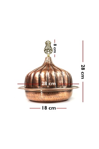 Shark Anatolia Paşaçadırı Yuvarlak Kapaklı Sahan 28cm