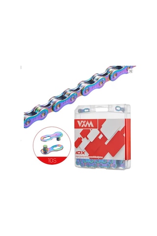Vxm 10 Speed Rainbow Mtb / Yol Bisiklet Zinciri Çok Renkli
