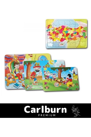 Özel Eğitici Zeka Geliştirici Öğretici El Göz Kordinasyonu 80 Parça Yapboz Büyük Boy Puzzle 29x38 Cm