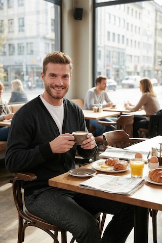 Buratti Pamuklu Regular Fit Düğmeli V Yaka Erkek Hırka 456205 Antrasit