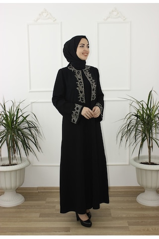 Modabanuda Şule Abaya Ferace Siyah