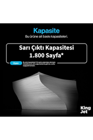 Kingjet Hp Uyumlu Cf212a Sarı Standart Kapasiteli Tekli Çipli Uyumlu Toner Laserjet Pro 200 Color M251nw