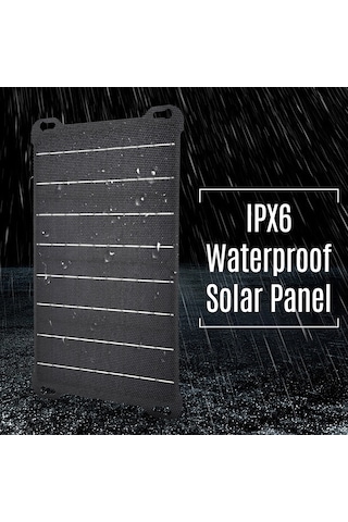 Hfambition 15w Monokristal Güneş Paneli Şarj Cihazı: Usb/dc Çıkışlı, 5v 2a, Telefon Ve Powerbank İçin Güneşten Şarj Edici Tahta