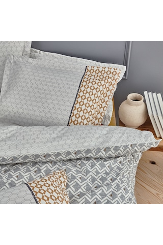 Yataş Bedding Taren Ranforce Çift Kişilik Nevresim Takımı-Gri