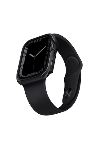 Apple Uyumlu Watch 45mm Kasa Koruyucu Metalik Görünüm Valencia Serisi Camlı Kasa