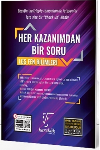 Karekök Lgs Fen Bilimleri Her Kazanımdan Bir Soru Karekök Yayınları