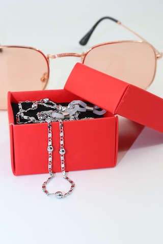 Çelik Gümüş Renk. Gözlük Zinciri. Özel Tasarım Steel. Gözlük Ipi. Gözlük Askısı. Unisex Gümüş