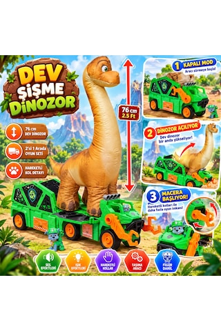 Movie 3 Megasaurus Dino Aracı Yeşil