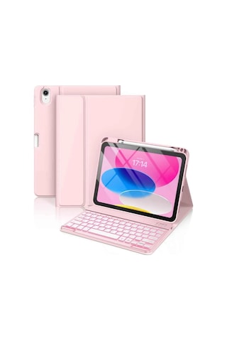 Apple Uyumlu iPad Air 11 4/5/6 Nesil M2/m3 2025 Klavyeli Tablet Kılıfı Klavye + Stand