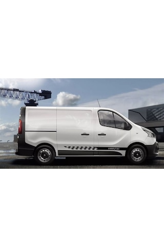 Renault Trafic Ön Kaput Ve Yan Kapı Şerit Sticker Etiket Modeli