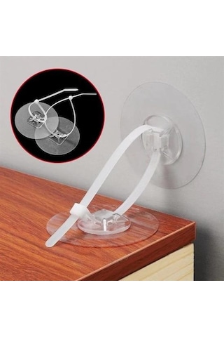 Büro Ev Bebek Güvenliği İçin 1çift Yapışkanlı Eşya Sabitleme Aparatı Gri