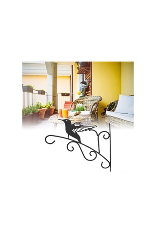 Springsun Kuş Desenli Demir Çelik Duvarlı Asma Bitki Sepeti - Balkon, Salon Dekorasyonu, Kolay Kurulum, Dayanıklı Yapı
