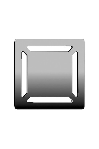 V-flow Kare 5606974 Duş Kanalı, Yandan Çıkışlı, 10x10 Cm, Dk 100 Kapak, Parlak Krom 508 Yeşil