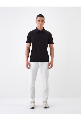 Xint Siyah Pamuk Dokulu Slim Fit Tişört 502207