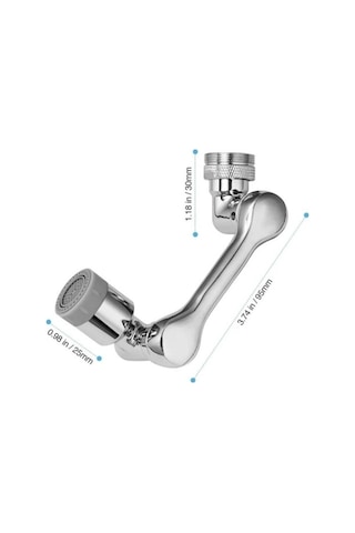 Musluk 1080 Derece Döner Robotik Kol Mutfak Banyo Lavabo Tasarruflu Filtreli Akrobat Musluk Başlığı