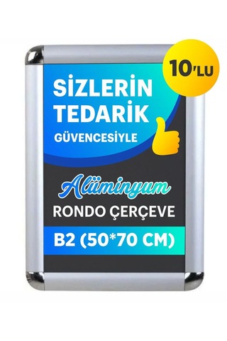 50 70 Alüminyum Rondo Çerçeve 10 Adet 50 x 70 CM 50 70 Alüminyum Rondo Çerçeve 10 Adet 50 x 70 CM