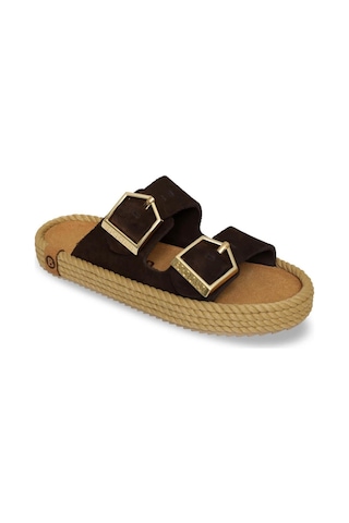 Bohonomad Sydney Kadın Terlik - Koyu Kahve Koyu Kahverengi