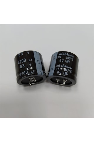 4700mf 63v 35x30 Nıchıcon Snap Elko Kondansatör 5 Adet 4700mf 63v 35x30 Nıchıcon Snap Elko Kondansatör 5 Adet