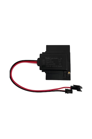 12 Volt 5 Amper 60 Watt Radar Sensörü Ayna Arkası Sensör Banyo Aynası Sensörü Mobilya Sensörü Siyah