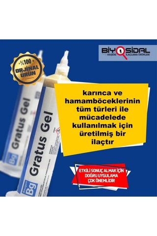 Baugen Gratus Hamamböceği Ve Karınca Jeli 35 Gr