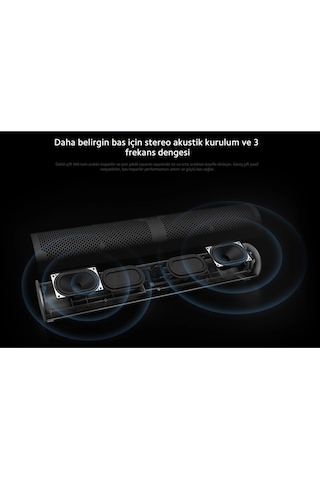 Masaüstü Hoparlör Koyu Gri, 4 Üniteli Stereo, Rgb Renkli Işıklı Xiaomi Türkiye Garantili