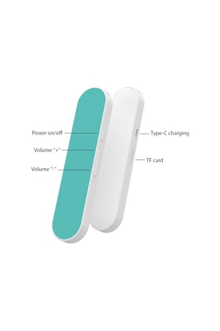 Skycity Kemikiletimli Kablosuz Bluetooth Hoparlör - Yatak Altı Stereo Müzik Hoparlörü - Zamanlayıcı Kapatma Ve Beyaz Gürültü Fonksiyonu - Mavi