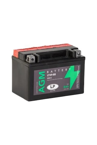 Lp Ltx9-bs Ytx9-bs Bajaj Ns-dominar 200-250-400 Akü 12v 8a Cca 135