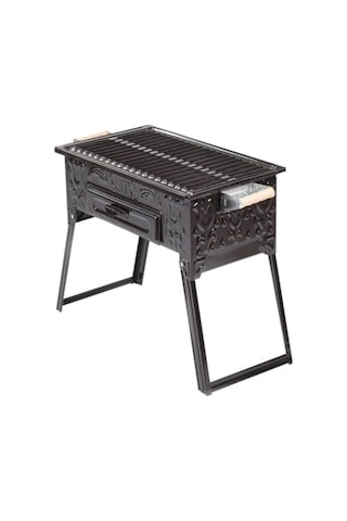 Cemre C05 Lüx Mangal Ayaklı Yağdanlıklı 28x50 Cm Siyah