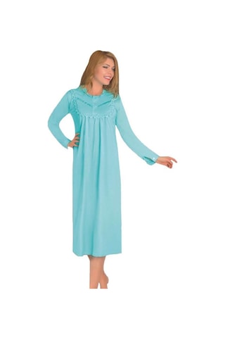 Yarentuhafiye Aysu Bayan Penye Uzun Kol Hamile Gecelik Yüzde Yüz Pamuklu