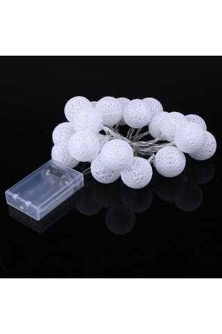 Yaozixa Halka Desenli 20 Led Işık Zinciri, Dışarıda/içeride Kullanım, Nikah/parti Dekorasyonu, Islak Ortamlara Dayanıklı, Sıcak Beyaz Işık Diğer