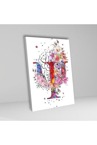 Dikey Kanvas Psikoloji Poliklinik Tablosu Psişe Sembolü 50 X 70 -