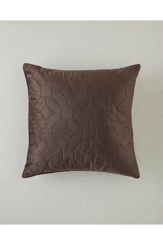 English Home Geometric Kırlent 45x45 Cm Kahverengi Kahverengi