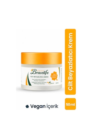 Aydınlatıcı Eşitleyici Nemlendirici A-b5-e Vitamin Arbutin Panthenol Vegan Cilt Beyazlatıcı Krem 50 Ml